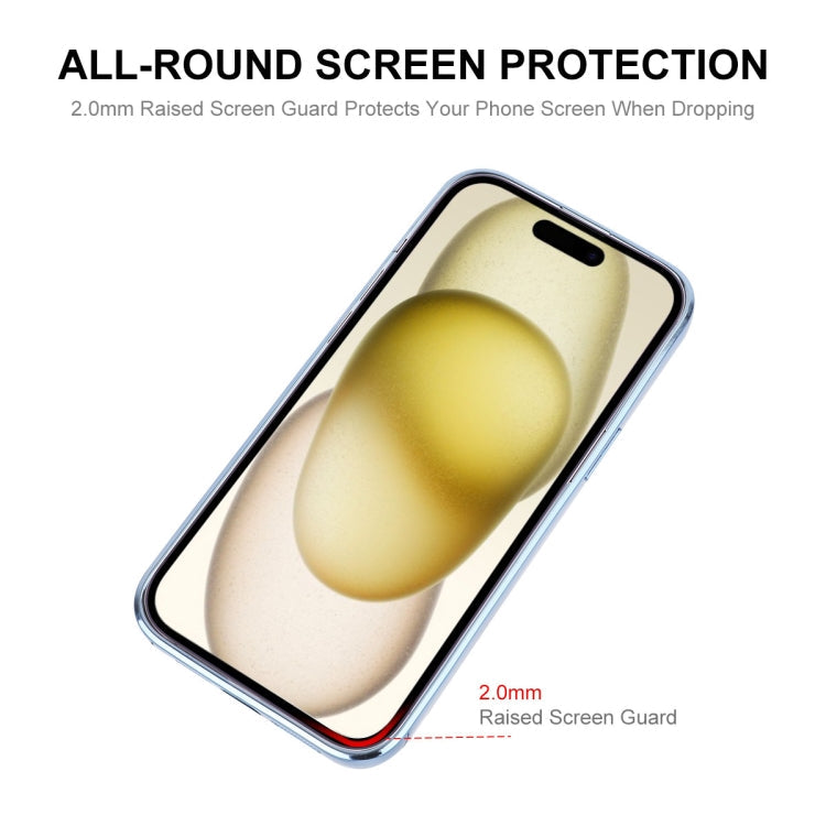 For iPhone 15 Plus ENKAY Hat-Prince Magnetic Glitter Plated Shockproof Phone Case with Lens Film(Black)