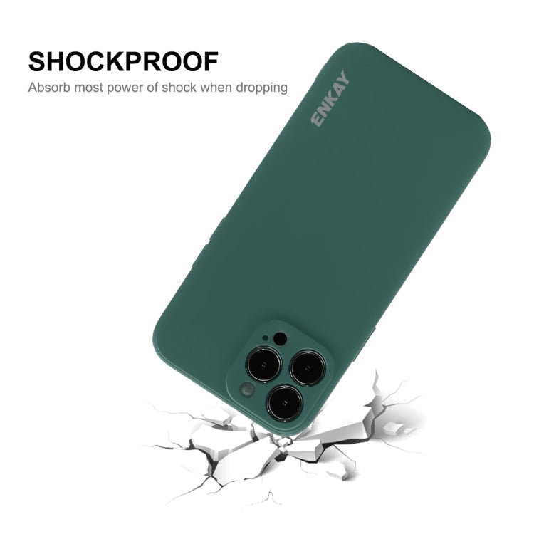 For iPhone 15 ENKAY Liquid Silicone Soft Shockproof Phone Case(Pink)