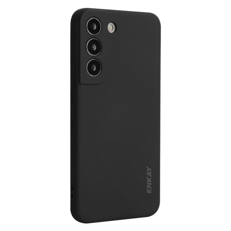 For Samsung Galaxy S24+ 5G ENKAY Liquid Silicone Soft Shockproof Phone Case(Black)