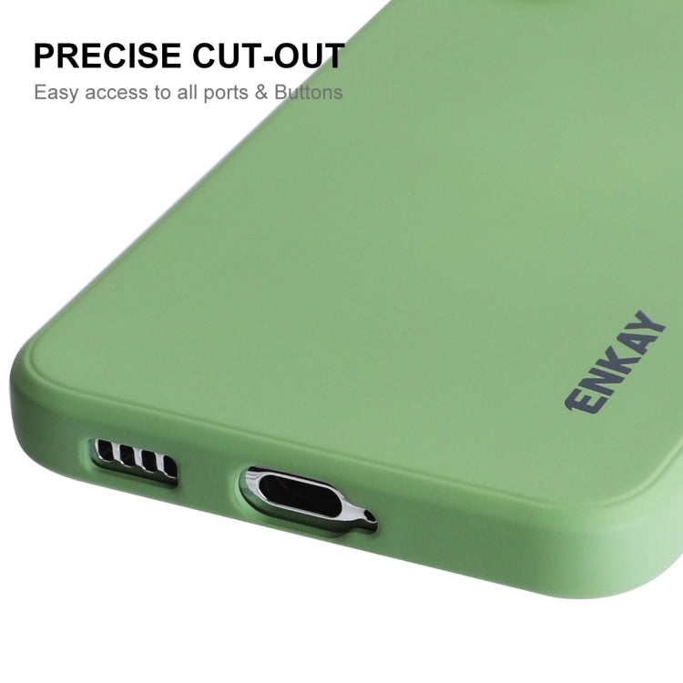 For Samsung Galaxy S25 5G ENKAY Liquid Silicone Soft Shockproof Phone Case(Black)