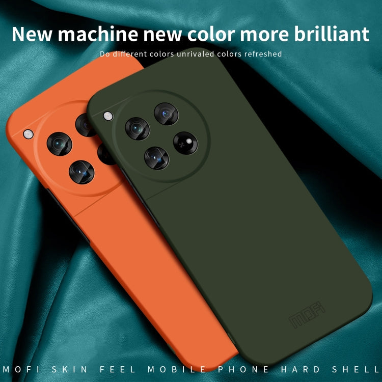 For OnePlus 12 MOFI Qin Series Skin Feel All-inclusive PC Phone Case(Black)