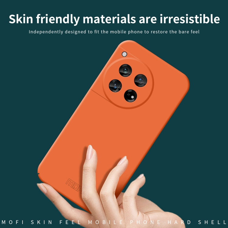 For OnePlus 12 MOFI Qin Series Skin Feel All-inclusive PC Phone Case(Beige)