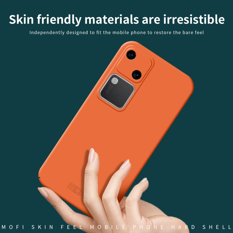For vivo S18 MOFI Qin Series Skin Feel All-inclusive PC Phone Case(Orange)