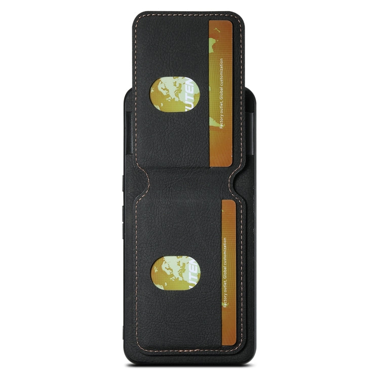 For Google Pixel 7 Pro Suteni H02 Litchi Leather Card Wallet Stand Back Phone Case(Black)