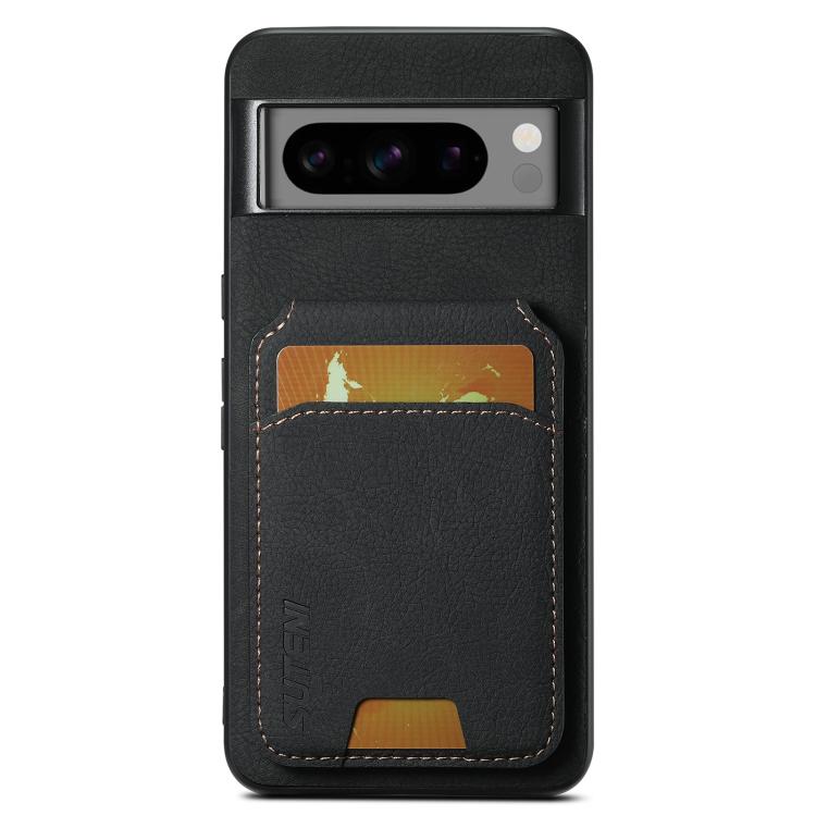 For Google Pixel 10 Suteni H02 Litchi Leather Card Wallet Stand Back Phone Case(Black)
