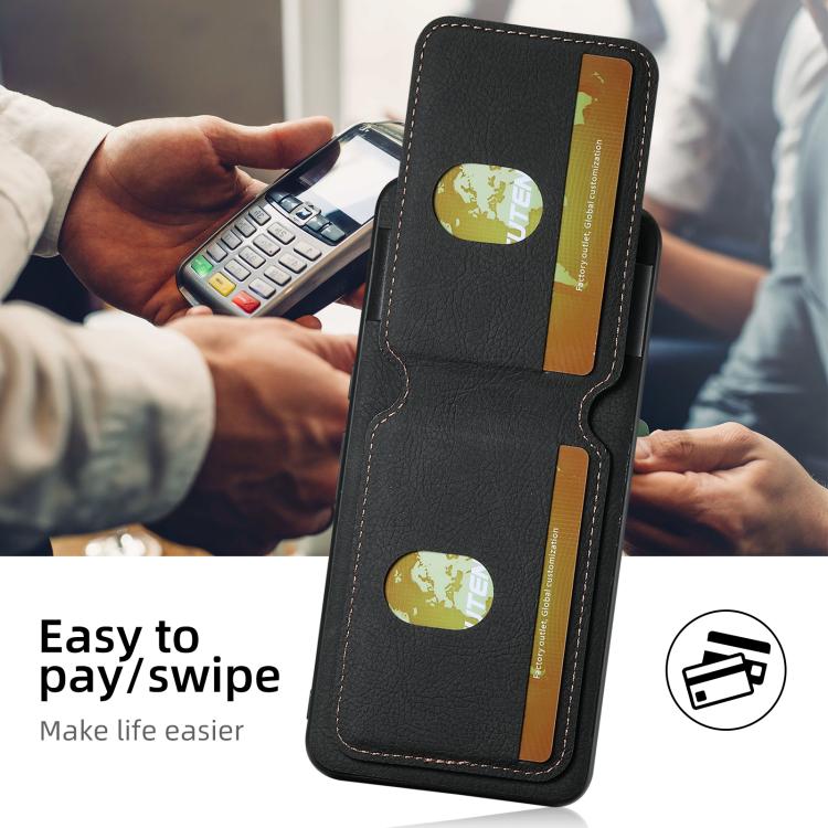 For Google Pixel 10 Suteni H02 Litchi Leather Card Wallet Stand Back Phone Case(Black)