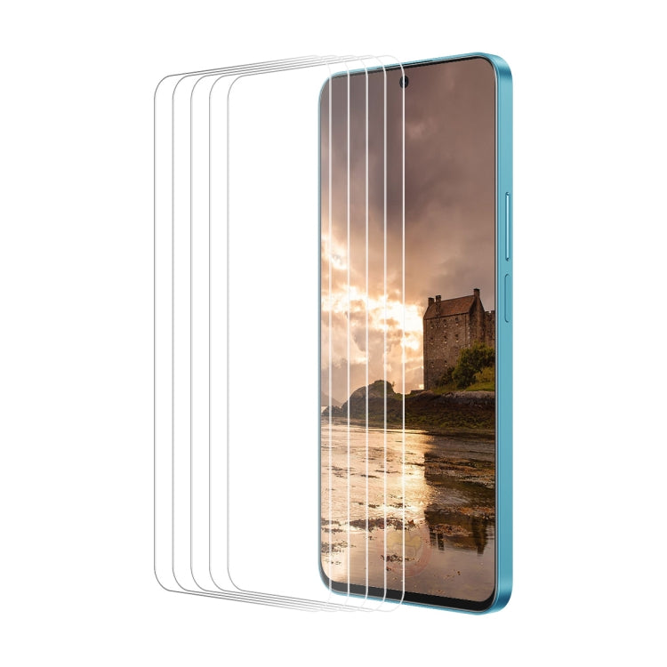 For Huawei nova 12 5pcs ENKAY 9H Big Arc Edge High Aluminum-silicon Tempered Glass Film