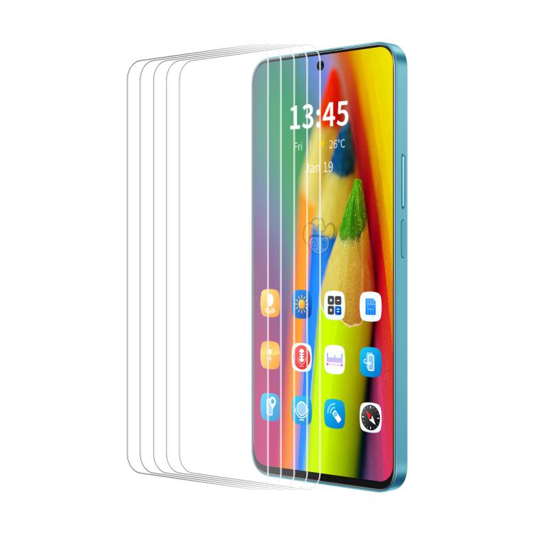 For Honor X60 GT 5pcs ENKAY 9H Big Arc Edge High Aluminum-silicon Tempered Glass Film