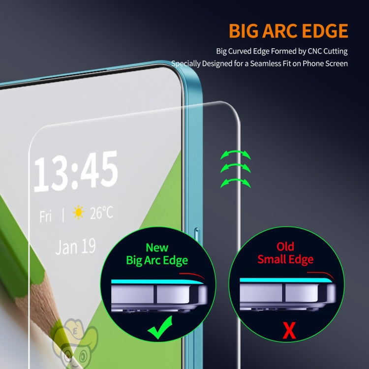 For OPPO Reno7 Pro ENKAY 9H Big Arc Edge High Aluminum-silicon Tempered Glass Film