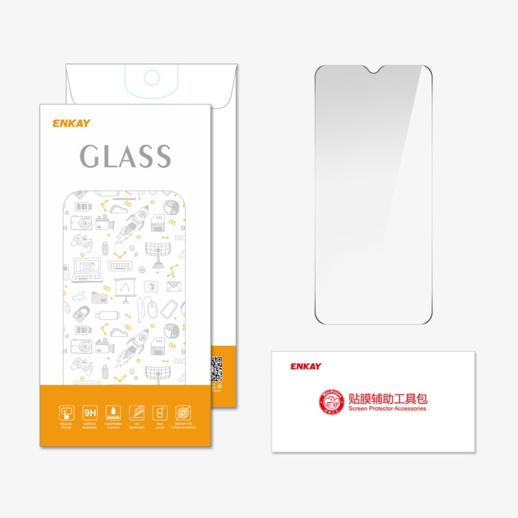 For Nokia C12 ENKAY 9H Big Arc Edge High Aluminum-silicon Tempered Glass Film