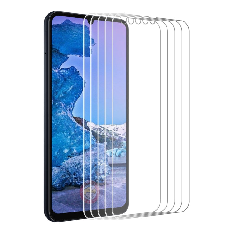 For Nokia C31 5pcs ENKAY 9H Big Arc Edge High Aluminum-silicon Tempered Glass Film