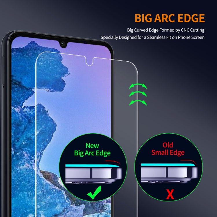 For Nokia C31 5pcs ENKAY 9H Big Arc Edge High Aluminum-silicon Tempered Glass Film