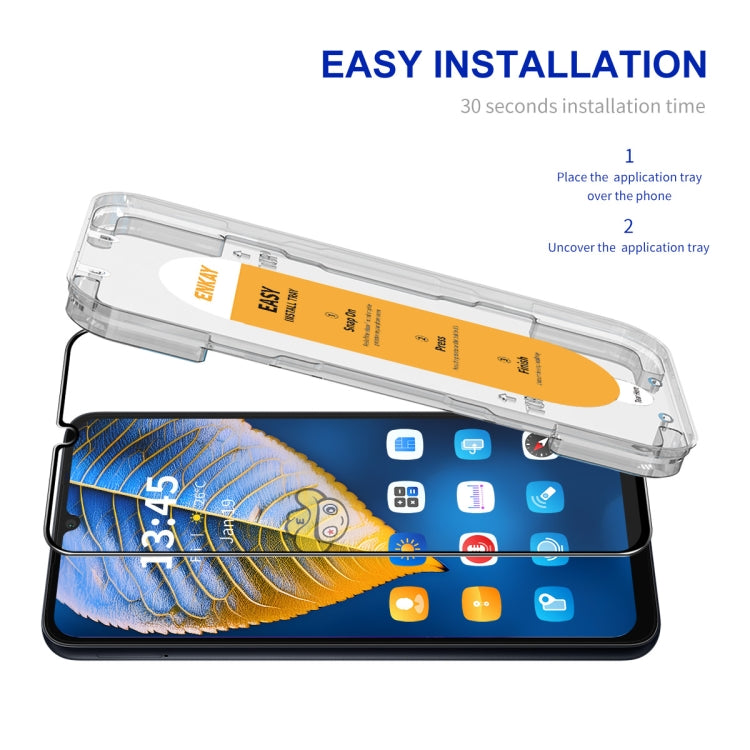 For Samsung Galaxy A24 ENKAY Easy Install High Alumina Silicon Full Glass Film