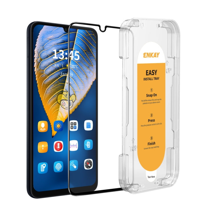 For Samsung Galaxy M32 4G / M22 ENKAY Easy Install High Alumina Silicon Full Glass Film