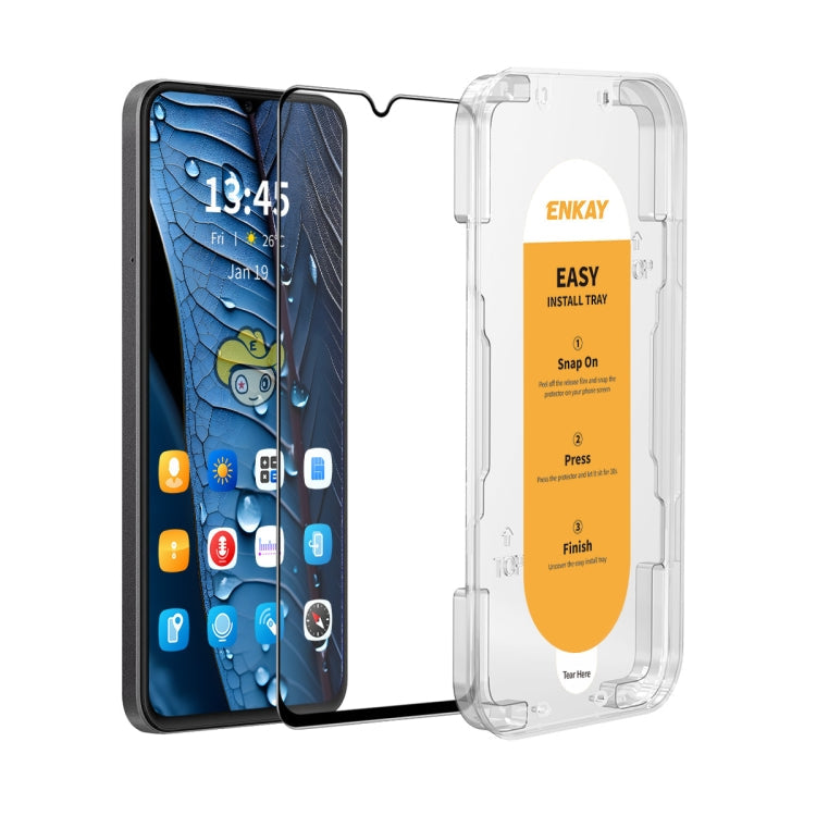 For Redmi 12C ENKAY Easy Install High Alumina Silicon Full Glass Film