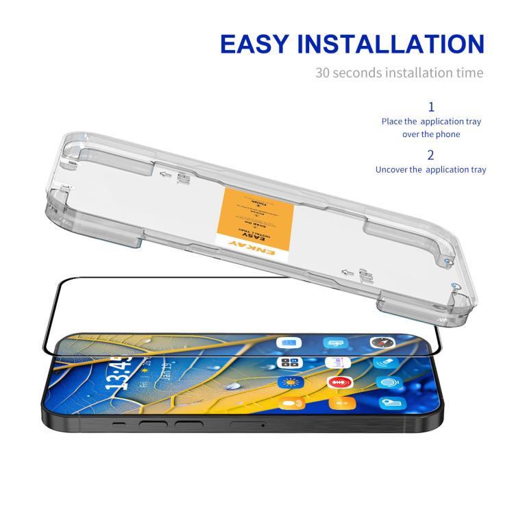 For Honor X60 GT ENKAY Easy Install High Alumina Silicon Full Glass Film