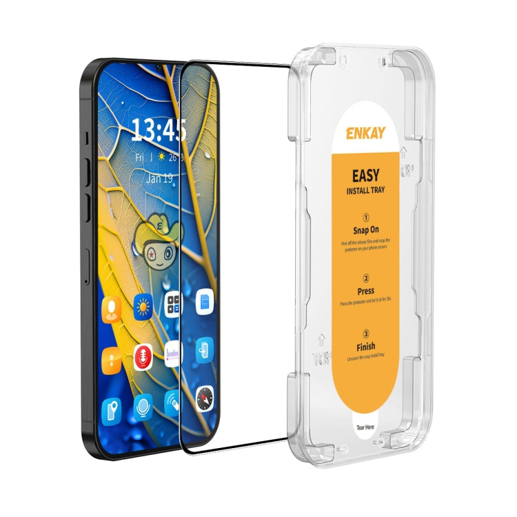 For Motorola Moto G54 ENKAY Easy Install High Alumina Silicon Full Glass Film