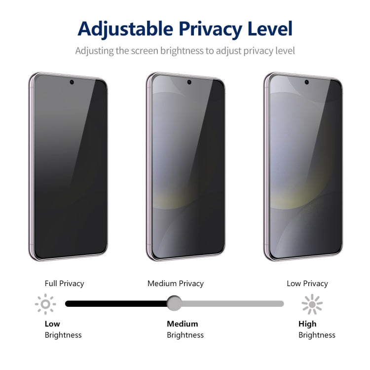 For Samsung Galaxy S24+ 5G ENKAY Hat-Prince 360 Degree Anti-peeping Privacy Full Screen Tempered Glass Film
