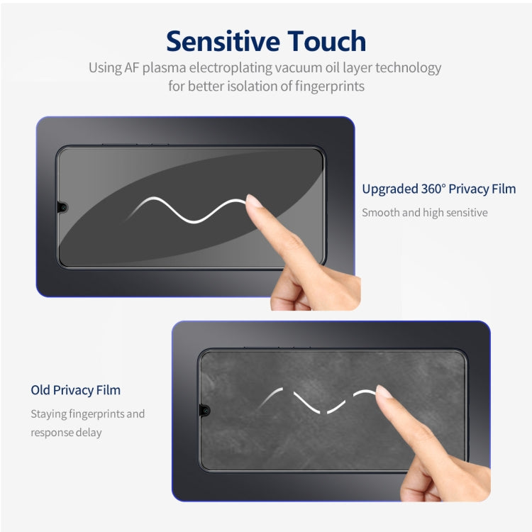 For Samsung Galaxy A05 / A05s ENKAY Hat-Prince 360 Degree Anti-peeping Privacy Full Screen Tempered Glass Film