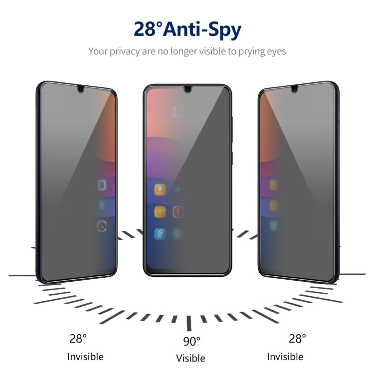For Samsung Galaxy A15 4G / 5G 2pcs ENKAY Hat-Prince 360 Degree Anti-peeping Privacy Full Screen Tempered Glass Film