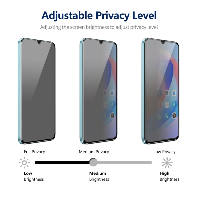For Samsung Galaxy A24 5G 2pcs ENKAY Hat-Prince 360 Degree Anti-peeping Privacy Full Screen Tempered Glass Film