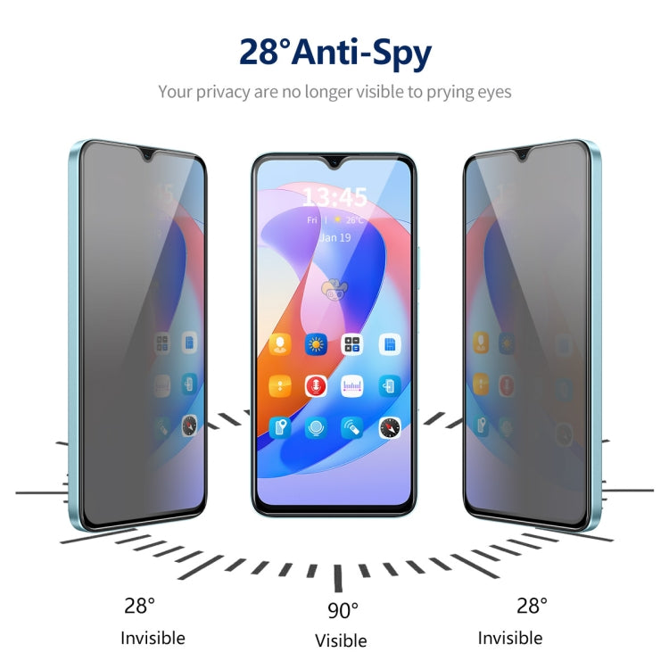 For Samsung Galaxy A24 5G 2pcs ENKAY Hat-Prince 360 Degree Anti-peeping Privacy Full Screen Tempered Glass Film