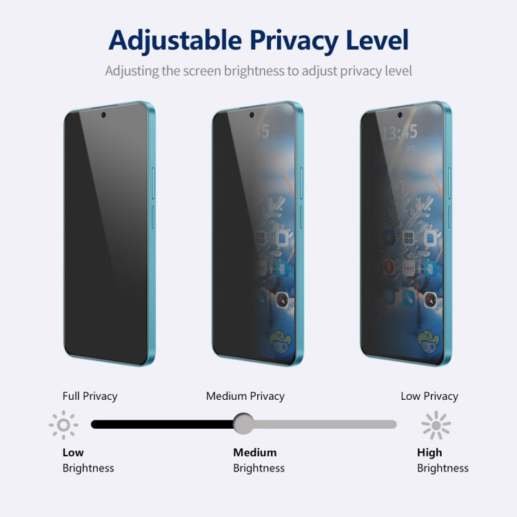 For Samsung Galaxy A54 5G 5pcs ENKAY Hat-Prince 360 Degree Anti-peeping Privacy Full Screen Tempered Glass Film