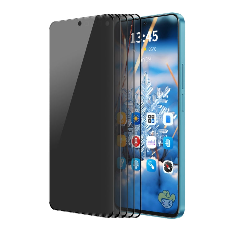 For Samsung Galaxy F54 5pcs ENKAY Hat-Prince 360 Degree Anti-peeping Privacy Full Screen Tempered Glass Film