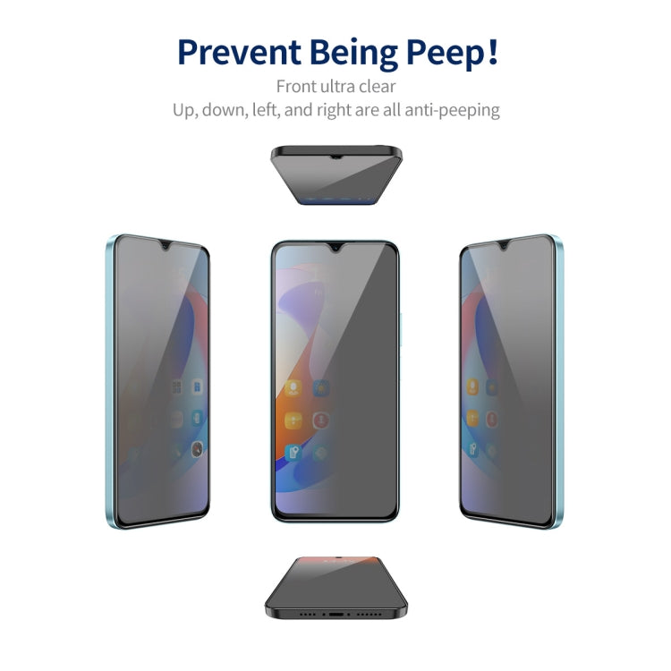 For Samsung Galaxy A24 5G 5pcs ENKAY Hat-Prince 360 Degree Anti-peeping Privacy Full Screen Tempered Glass Film