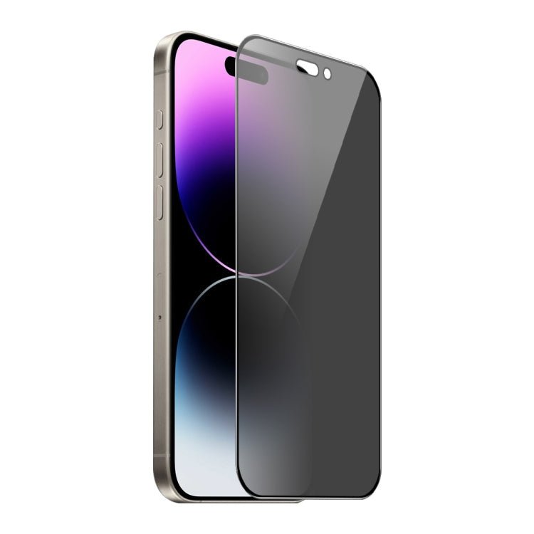 For iPhone 14 Pro ENKAY Hat-Prince 360 Degree Anti-peeping Privacy Full Screen Tempered Glass Film