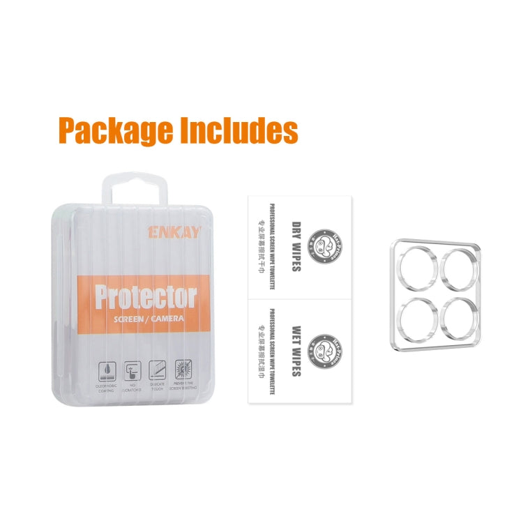 For Xiaomi 14T ENKAY Hat-Prince 9H Rear Camera Lens Tempered Glass Film(Transparent)