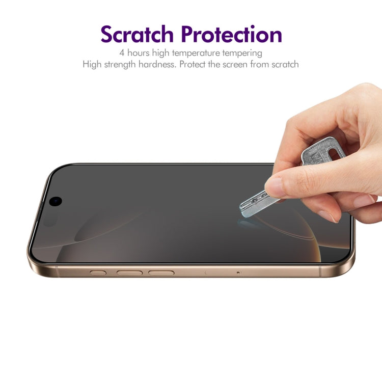 For iPhone 16 Pro Max ENKAY Easy Install Anti-peeping Privacy Full Screen Tempered Glass Film