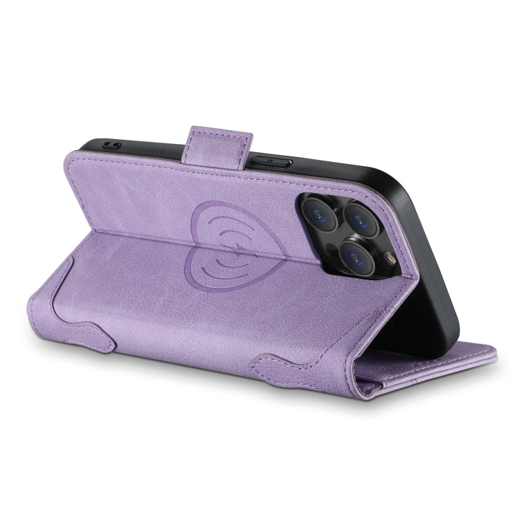 For iPhone 12 Pro Max SUTENI J07 Multifunctional Horizontal Flip Magsafe Leather Phone Case(Purple)