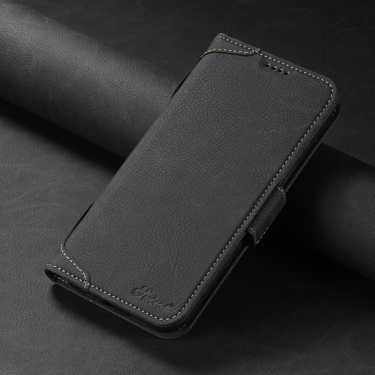 For iPhone 15 Pro SUTENI J07 Multifunctional Horizontal Flip Magsafe Leather Phone Case(Black)