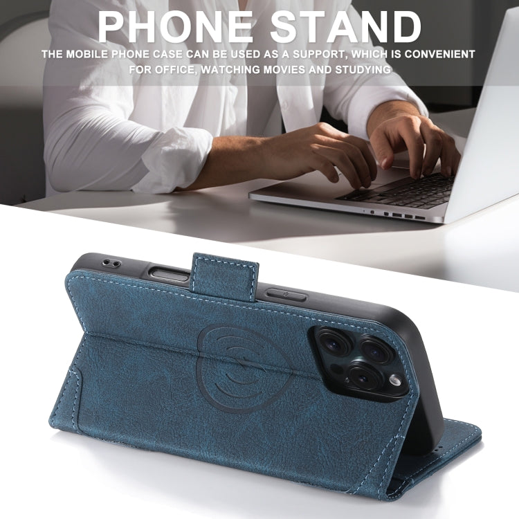For iPhone 16 Plus SUTENI J07 Multifunctional Horizontal Flip Magsafe Leather Phone Case(Blue)