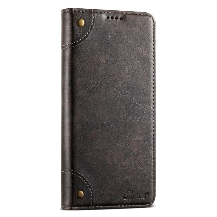 For Samsung Galaxy Note20 Ultra Suteni Baroque Calf Texture Buckle Wallet Leather Phone Case(Black)