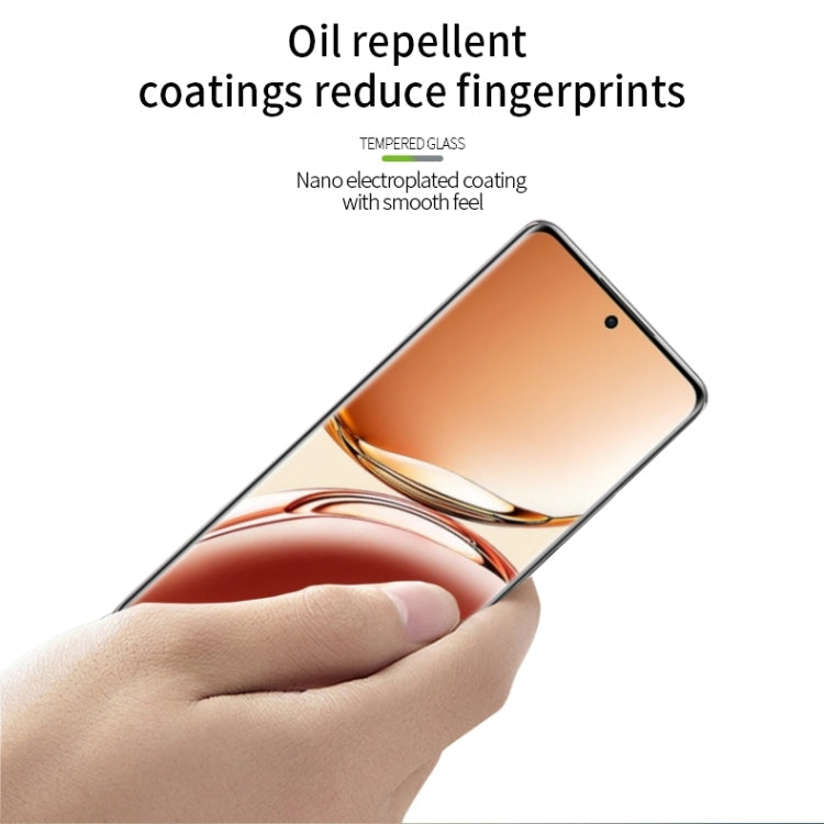 For OPPO A3 Pro PINWUYO 9H 3D Hot Bending Tempered Glass Film
