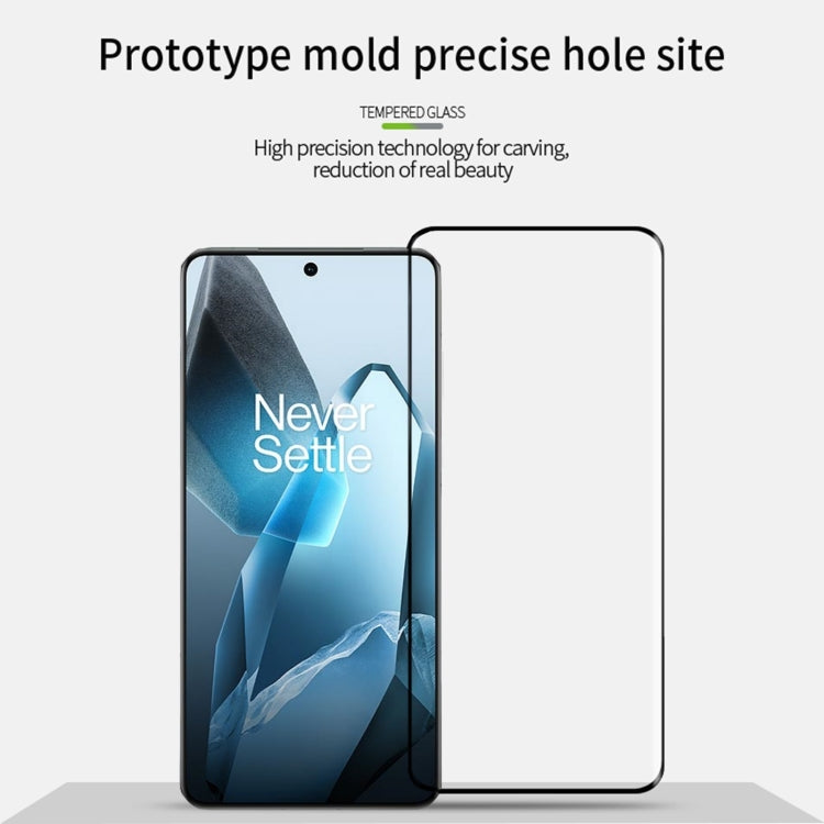 For OnePlus 13 PINWUYO 9H 3D Hot Bending Tempered Glass Film(Black)