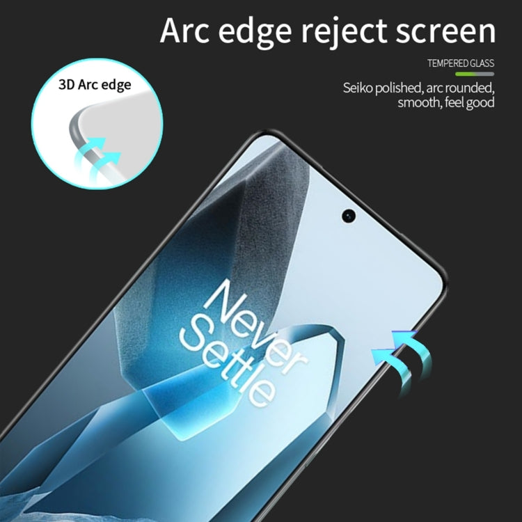 For OnePlus 13 PINWUYO 9H 3D Hot Bending Tempered Glass Film(Black)