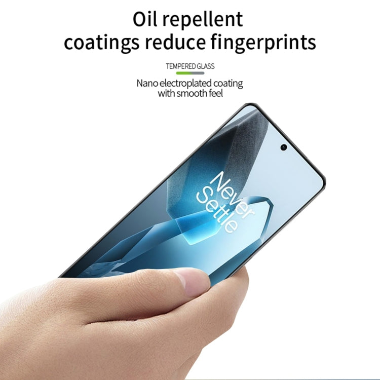 For OnePlus 13 PINWUYO 9H 3D Hot Bending Tempered Glass Film(Black)