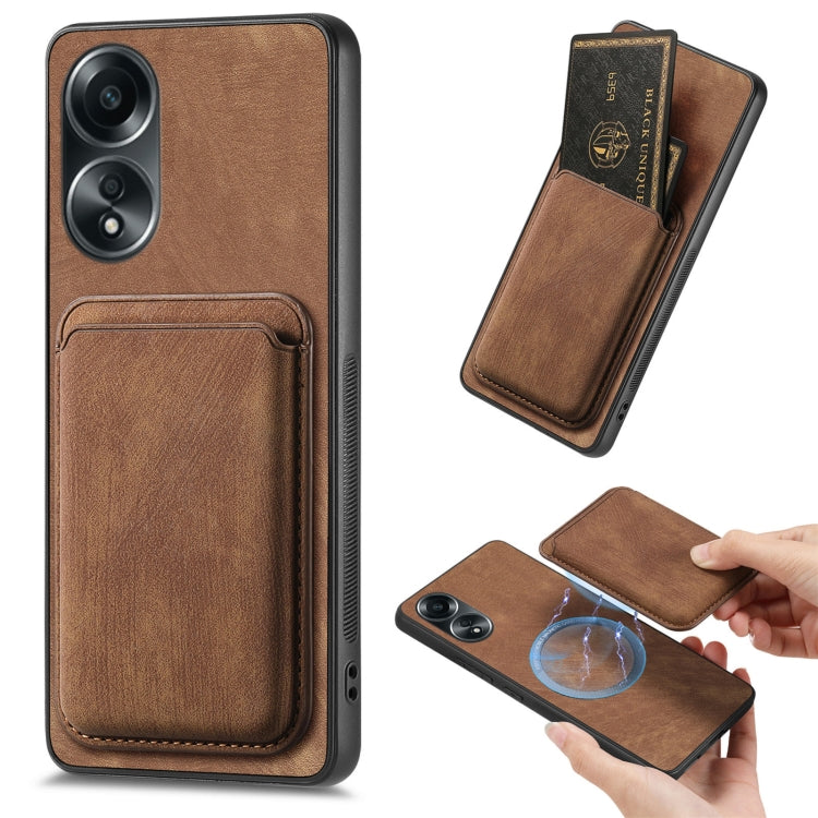 Retro Leather Card Bag Magnetic Phone Case, For OPPO A58 4G, For OPPO K11 5G, For OPPO Reno10 Global, For OPPO Reno10 Pro Global