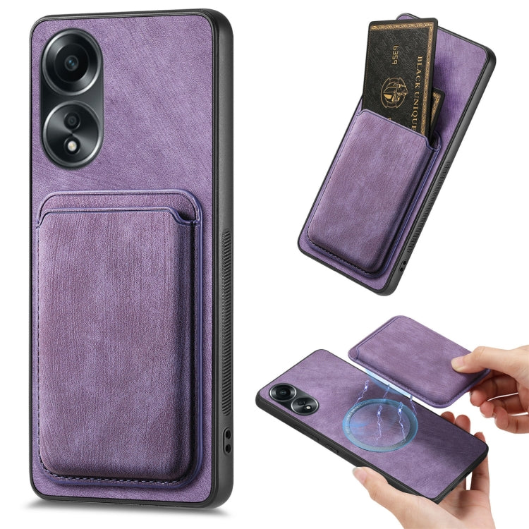 Retro Leather Card Bag Magnetic Phone Case, For OPPO A58 4G, For OPPO K11 5G, For OPPO Reno10 Global, For OPPO Reno10 Pro Global