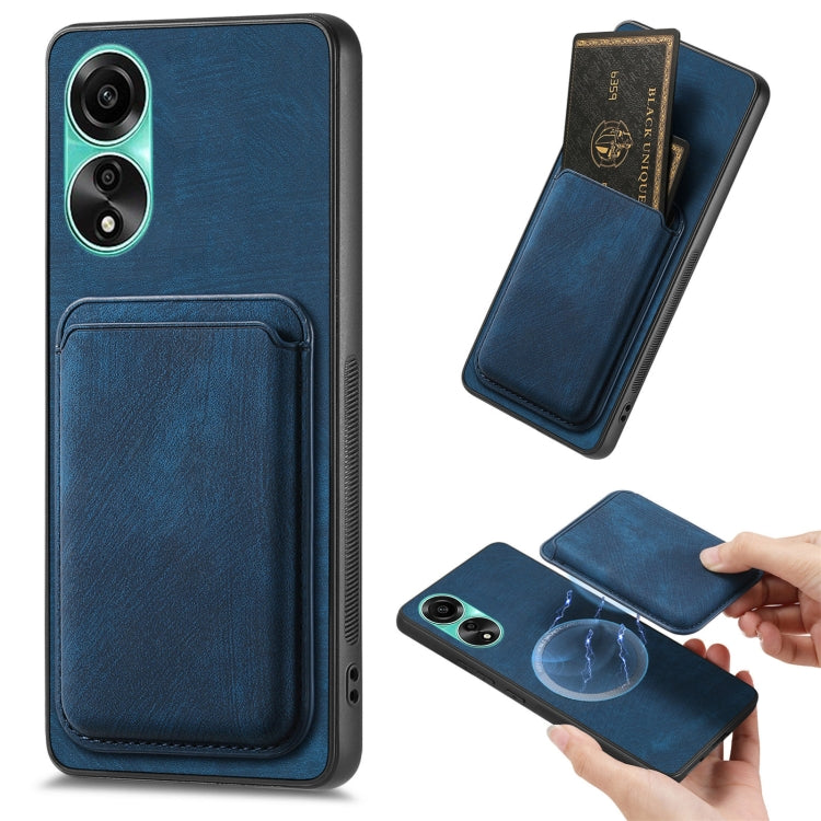 Retro Leather Card Bag Magnetic Phone Case, For OPPO A78 4G, For OPPO K11X 5G, For OPPO Reno10 Pro+, For OPPO A1 5G