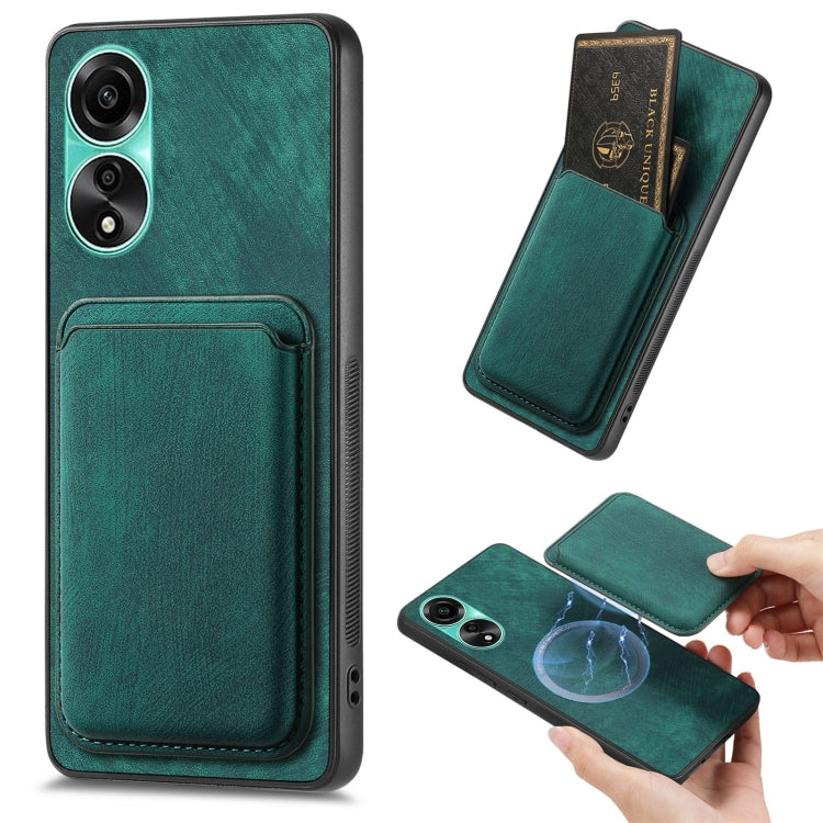 Retro Leather Card Bag Magnetic Phone Case, For OPPO A78 4G, For OPPO K11X 5G, For OPPO Reno10 Pro+, For OPPO A1 5G