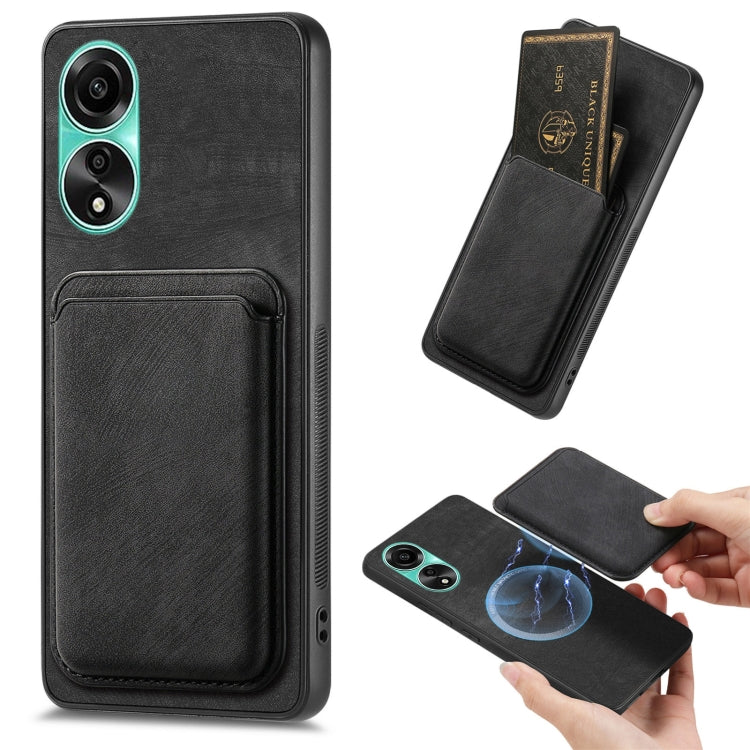 Retro Leather Card Bag Magnetic Phone Case, For OPPO A78 4G, For OPPO K11X 5G, For OPPO Reno10 Pro+, For OPPO A1 5G