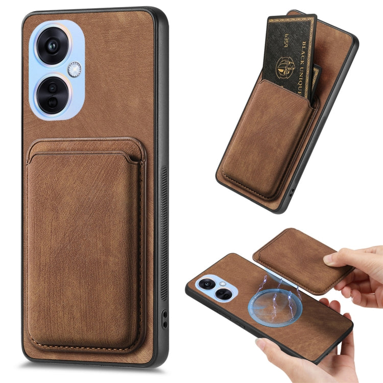 Retro Leather Card Bag Magnetic Phone Case, For OPPO A78 4G, For OPPO K11X 5G, For OPPO Reno10 Pro+, For OPPO A1 5G