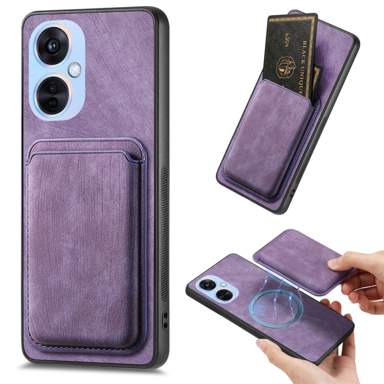 Retro Leather Card Bag Magnetic Phone Case, For OPPO A78 4G, For OPPO K11X 5G, For OPPO Reno10 Pro+, For OPPO A1 5G
