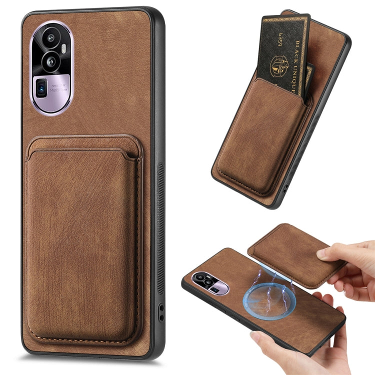 Retro Leather Card Bag Magnetic Phone Case, For OPPO A78 4G, For OPPO K11X 5G, For OPPO Reno10 Pro+, For OPPO A1 5G