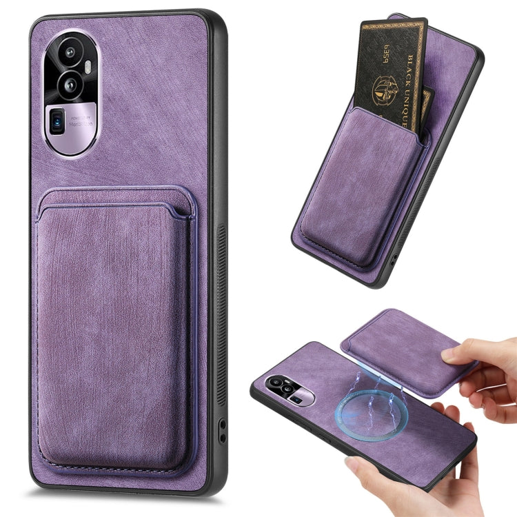 Retro Leather Card Bag Magnetic Phone Case, For OPPO A78 4G, For OPPO K11X 5G, For OPPO Reno10 Pro+, For OPPO A1 5G