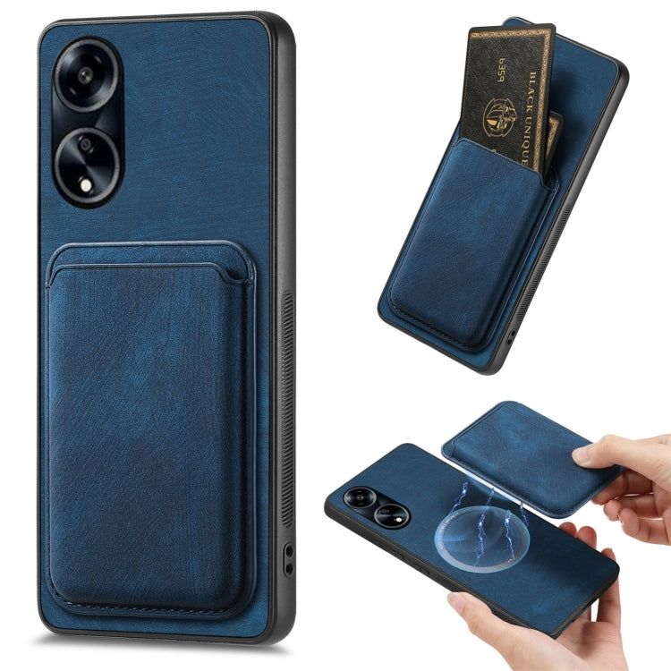 Retro Leather Card Bag Magnetic Phone Case, For OPPO A78 4G, For OPPO K11X 5G, For OPPO Reno10 Pro+, For OPPO A1 5G